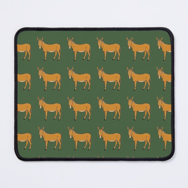 Item preview, Cute Donkey Pattern Green Background designed and sold by ParadoxProducts.