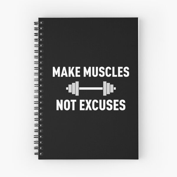Item preview, Make Muscles, Not Excuses (White) designed and sold by FilipeFerreira.