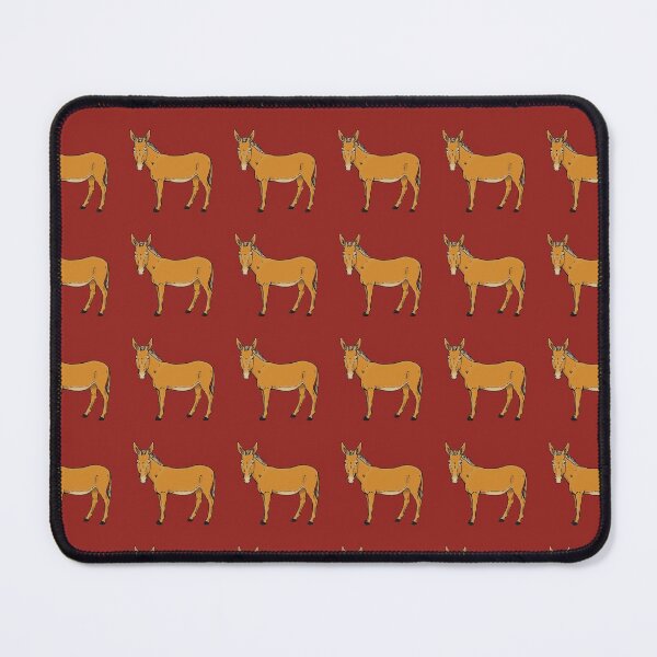 Item preview, Cute Donkey Pattern Red Background designed and sold by ParadoxProducts.