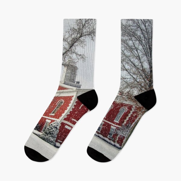 Item preview, Side View of the Courthouse in the Snow designed and sold by Frankie Cat Photography.