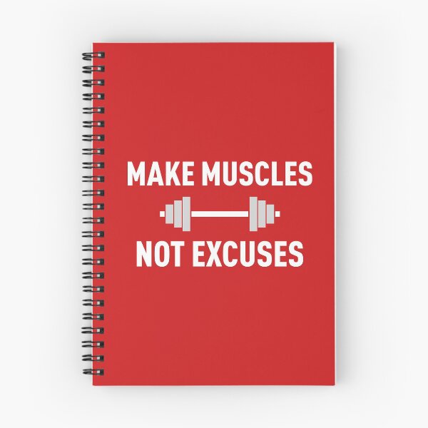 Item preview, Make Muscles, Not Excuses (Red BG) designed and sold by FilipeFerreira.