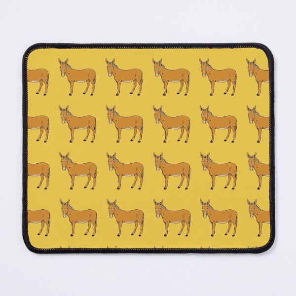 Item preview, Cute Donkey Pattern Yellow Background designed and sold by ParadoxProducts.