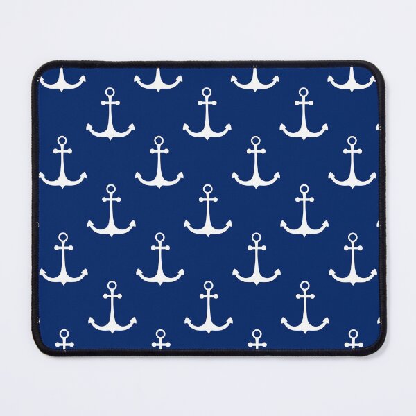 Item preview, Blue Nautical Anchor Pattern designed and sold by newburyboutique.