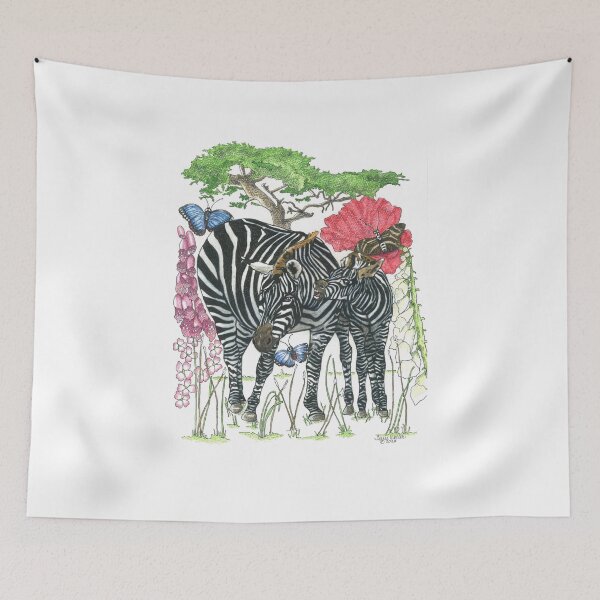 Item preview, Zebra Baby and Mama  designed and sold by ArtbyTerrieD.