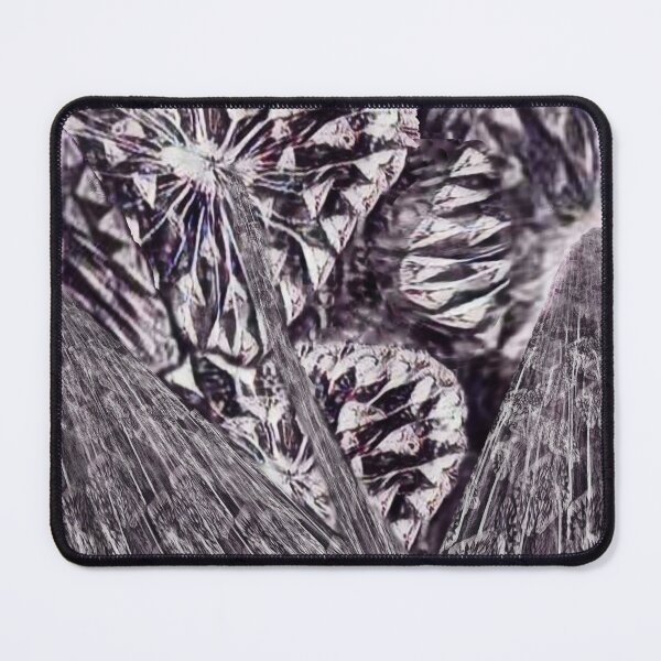 Item preview, giant dandelions, triangular dandelions, crazy, monochrome, minimalism, purple, white designed and sold by Maria Mihailova.