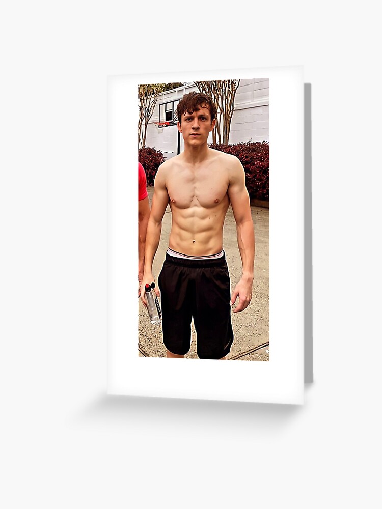 Tarjetas de felicitación «Tom Holland sin camisa» de Shotashotak1106 |  Redbubble