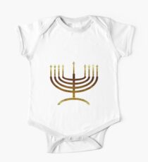 Hanukkah Gold One Piece - Short Sleeve
