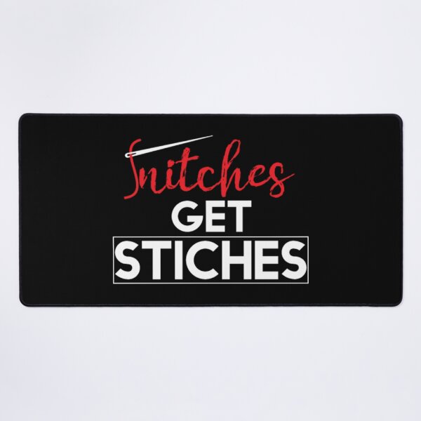 Item preview, Snitches Get Stitches Elf - Funny Christmas Premium designed and sold by Zyphrost ★★★★★ (✔).