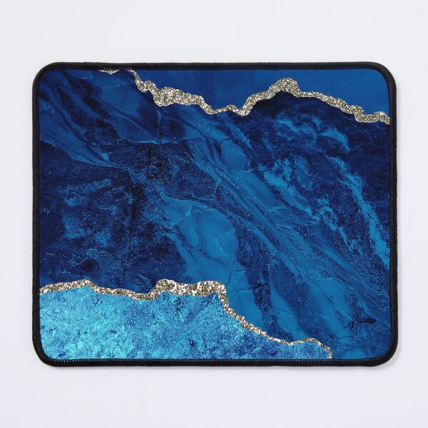 Item preview, Blue "(Faux) Crushed Velvet" And Aqua Faux Marble designed and sold by DEC02.