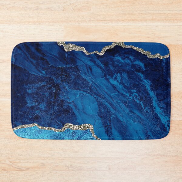 Item preview, Blue "(Faux) Crushed Velvet" And Aqua Faux Marble designed and sold by DEC02.