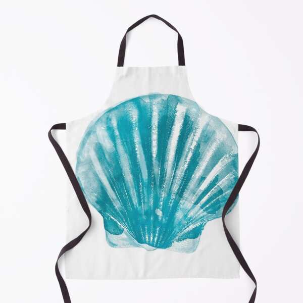 Item preview, Aquamarine sea shell designed and sold by hamptonstyle.