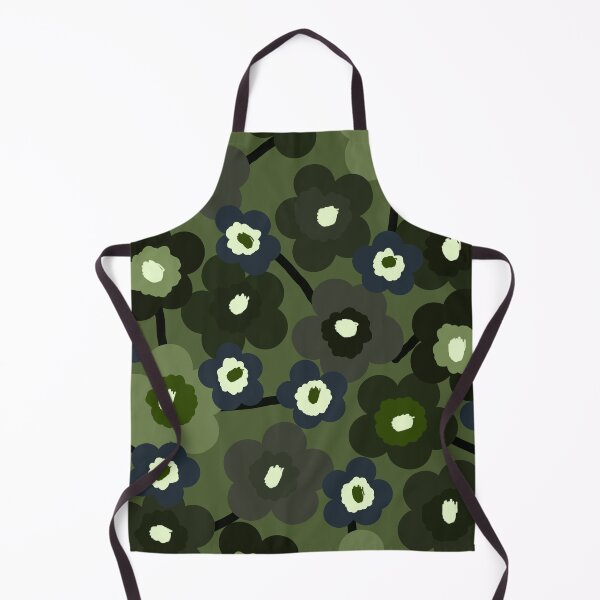 Item preview, Scandinavian Floral Pattern in Green & Navy Blue #2 designed and sold by Deutschic.