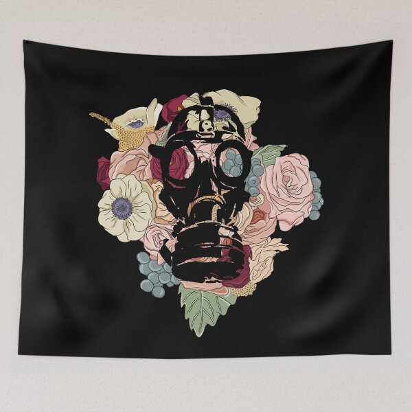 Item preview, Flowers and Gasmask Fine Pop Art Design Candlewood Museum designed and sold by Candlewood Museum & Gift Shoppe.