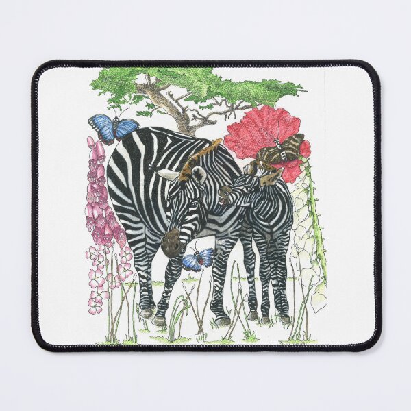 Item preview, Zebra Baby and Mama designed and sold by ArtbyTerrieD.