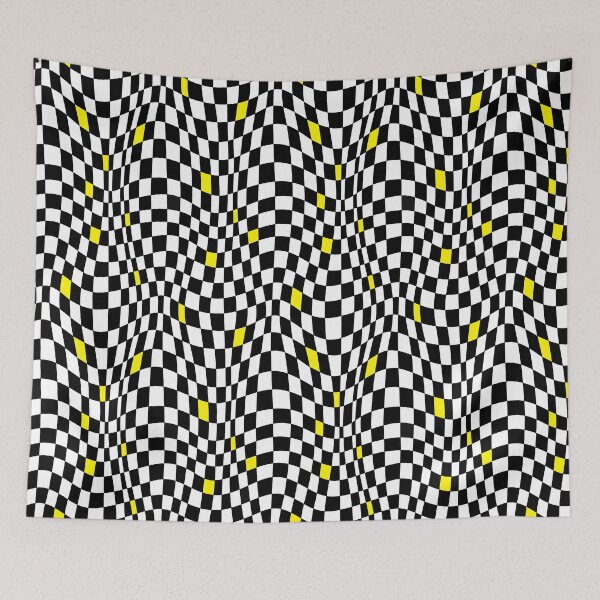 Item preview, Op Art Undulating Checks designed and sold by MHen.