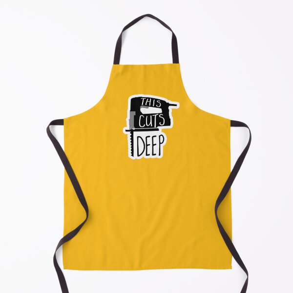 Item preview, This cuts deep - funny woodworking jigsaw pun designed and sold by hitechmom.