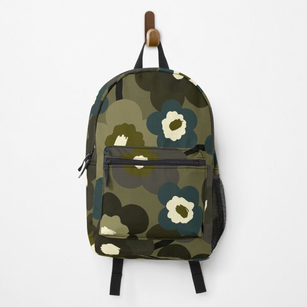 Item preview, Scandinavian Floral Pattern in Green & Khaki #3 designed and sold by Deutschic.