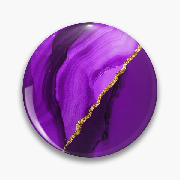 Item preview, Glamorous Purple-Hues Golden-Color Veins (Faux) Marble  designed and sold by DEC02.