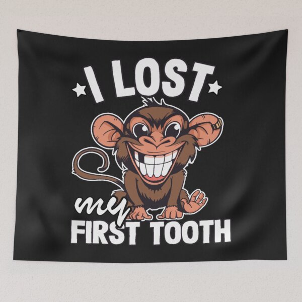 Item preview, I Lost My First Tooth monkey designed and sold by StarcyWol.