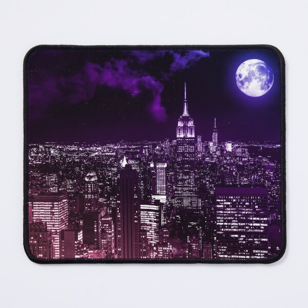Item preview, Moon Over New York City Pink Purple Blue Ombre designed and sold by 2sweetsDesign.