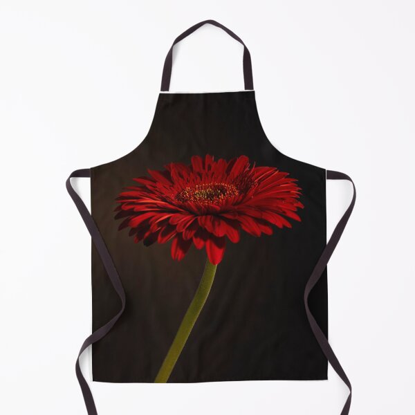 Item preview, Red Gerbera on Black Bacground Still Life Photo designed and sold by thewallartstop.