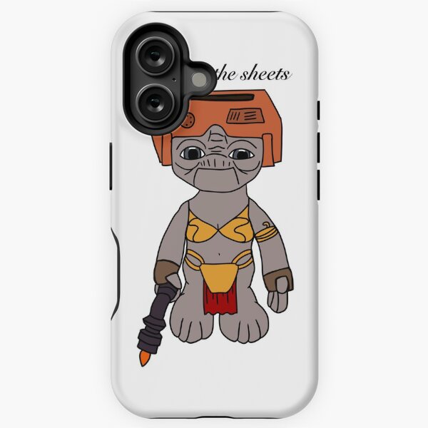 Vista previa del artículo con la obra «Babu Frik Leia Bikini Frik en las sábanas», diseñado y vendido por Cinemake.