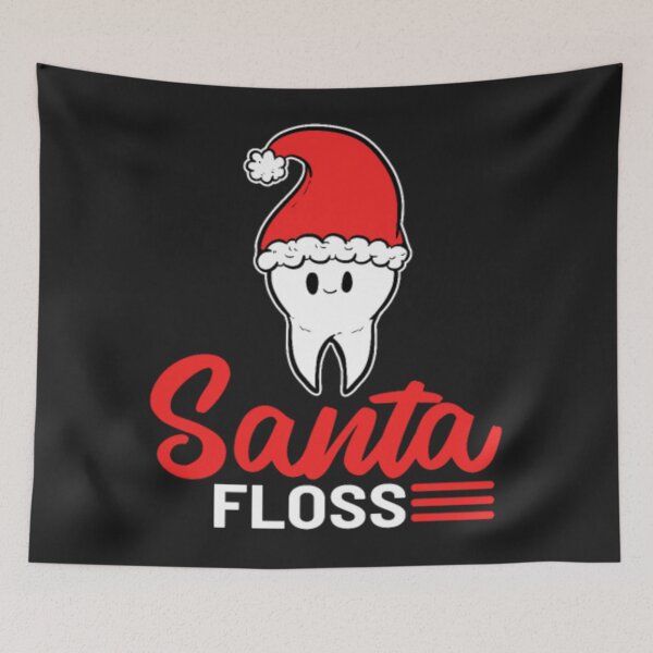 Item preview, Santa Floss Dentistry Tooth Xmas designed and sold by StarcyWol.