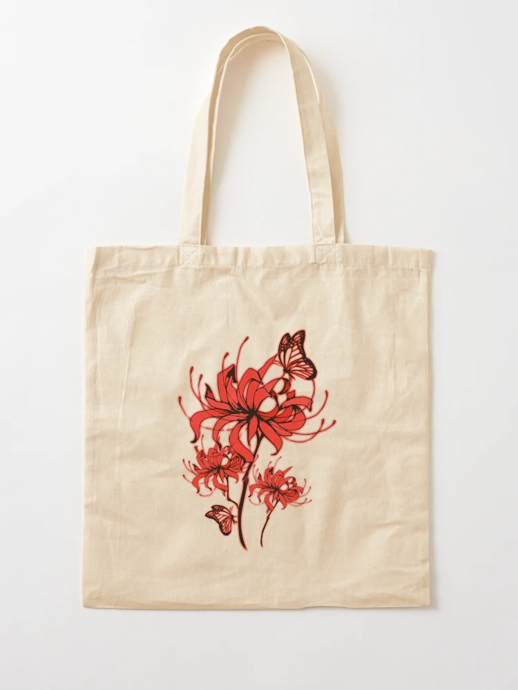 ★HEEARI★ [3rd Reorder] Lily Ribbon Tote Bag_Red Lily Ribbon Mini Tote Bag_Red - HEEARI 히어리