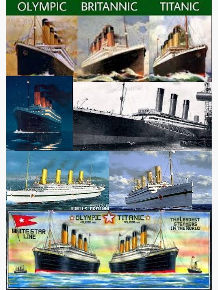 trois navires jumeaux Titanic