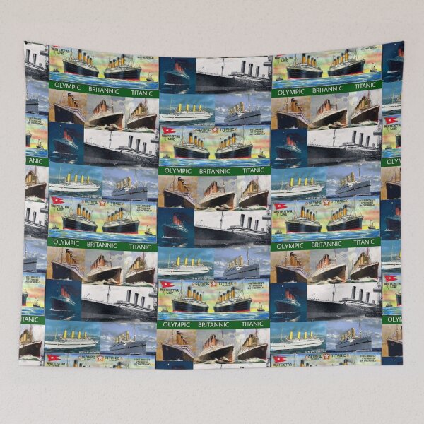 Item preview, Titanic and her sisters olympic, britanic sister ship,iceburg,white star star liners, designed and sold by amy greaves.