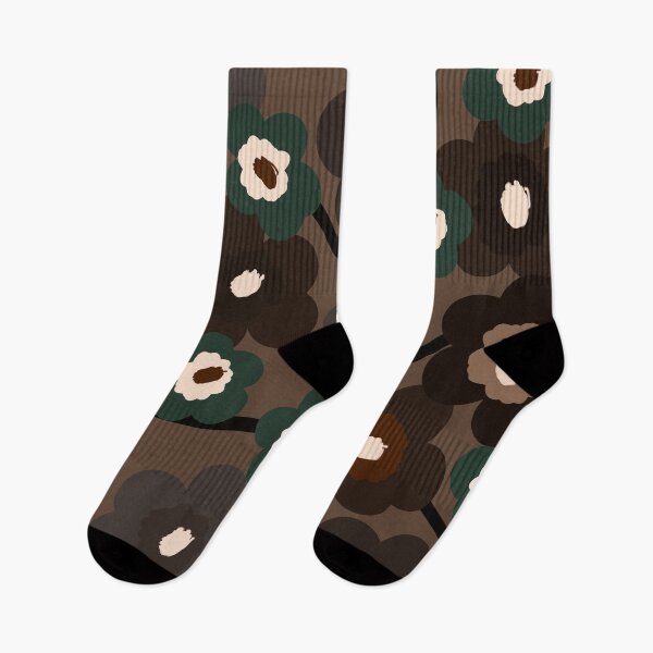 Item preview, Brownish Scandinavian Floral Camouflage Pattern in Earth Tones designed and sold by Deutschic.