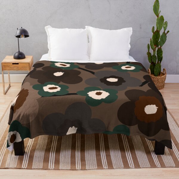 Item preview, Brownish Scandinavian Floral Camouflage Pattern in Earth Tones designed and sold by Deutschic.