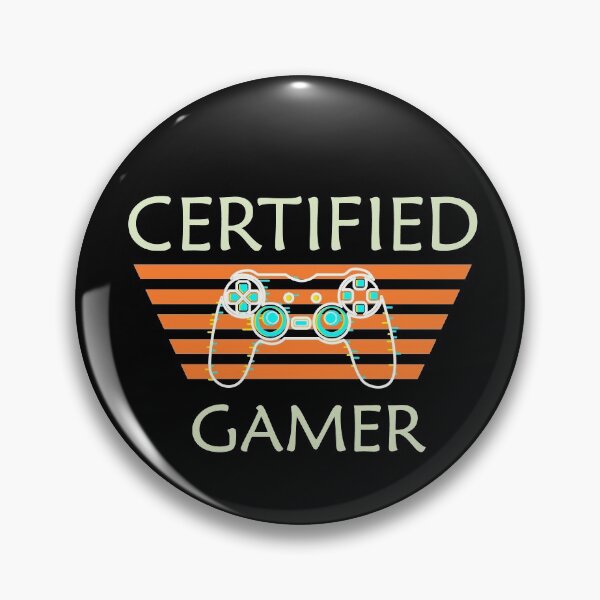 Item preview, Certified Gamer Vintage Controller Gamers Gift designed and sold by Wadia Hamda.