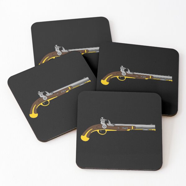 Item preview, Simple Historic Flintlock Pistol Ilustration designed and sold by Dator.