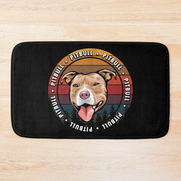 Item preview, Pitbull distressed sunset retro dog face design designed and sold by SamRVstore.