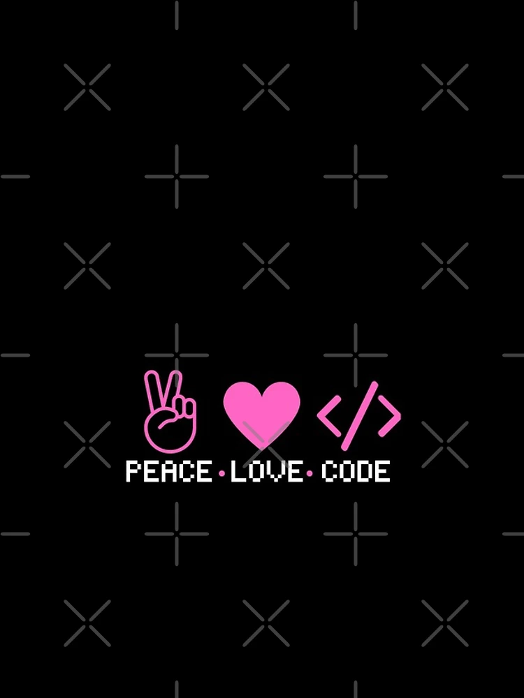 Thumbnail 4 of 4, iPhone Case, Peace Love Code| Coding/Coder software engineer developer programmer geek coder STEM designed and sold by brinikki.