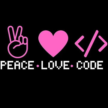 Artwork thumbnail, Peace Love Code| Coding/Coder software engineer developer programmer geek coder STEM by brinikki