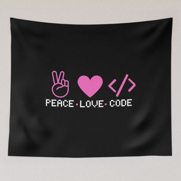 Item preview, Peace Love Code| Coding/Coder software engineer developer programmer geek coder STEM designed and sold by brinikki.