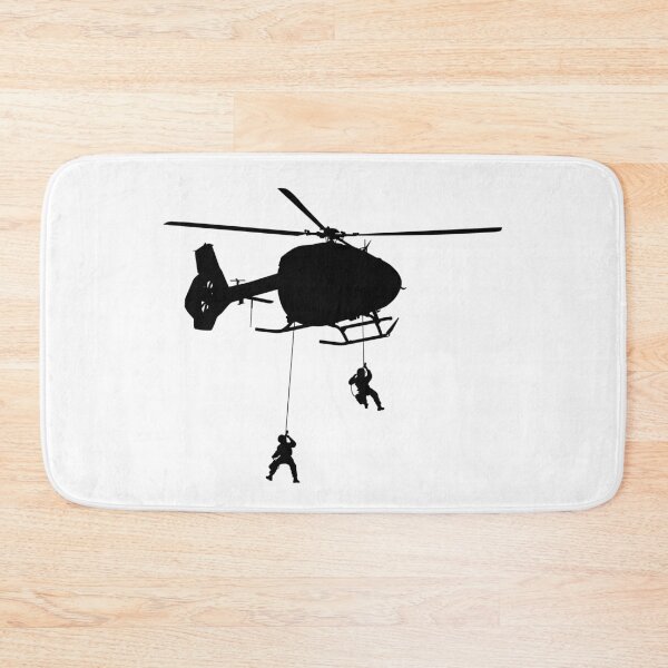 Item preview, Helicopter H 145 M / H145M Air Force, German Air Force, Police Special Forces abseil from helicopter. silhouette designed and sold by Marcin Adrian.
