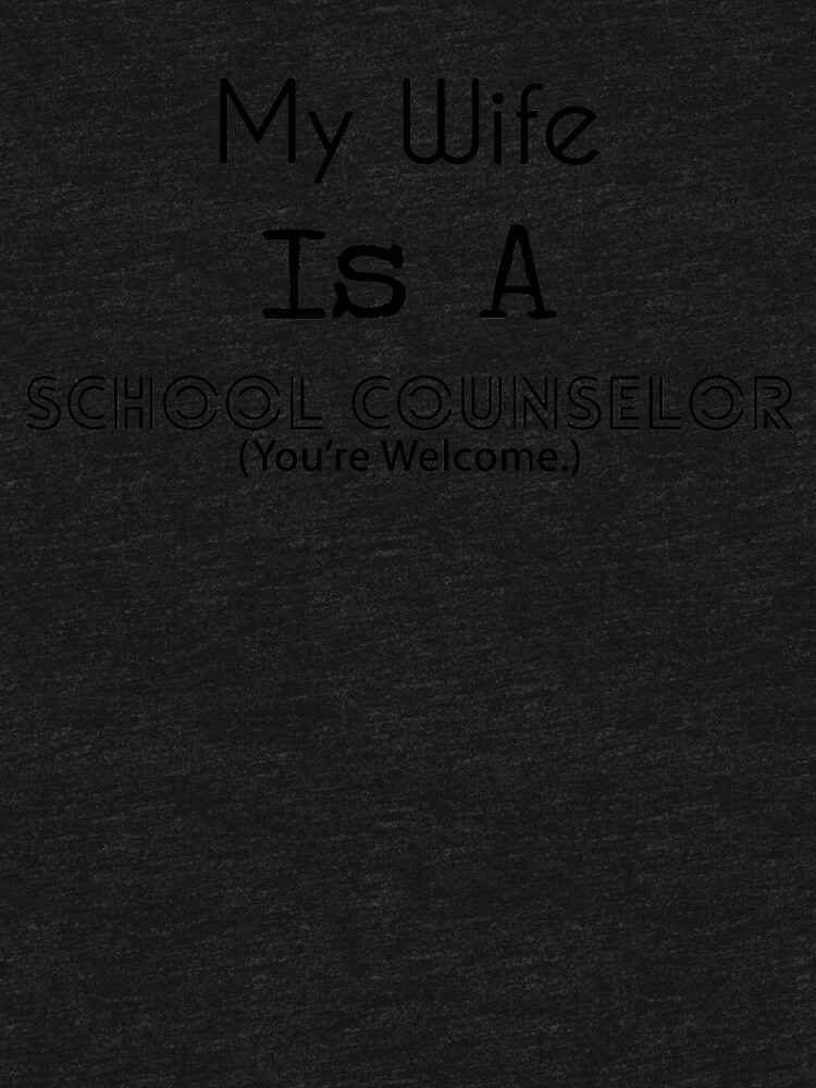 Thumbnail 7 of 7, Tri-blend T-Shirt, My Wife is a School Counselor designed and sold by SchoolCounselor.