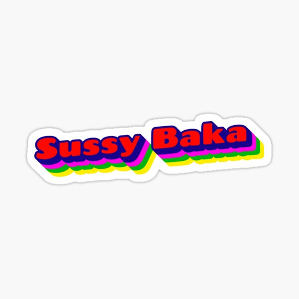 Sussy Baka Sticker for Sale by danielstudios