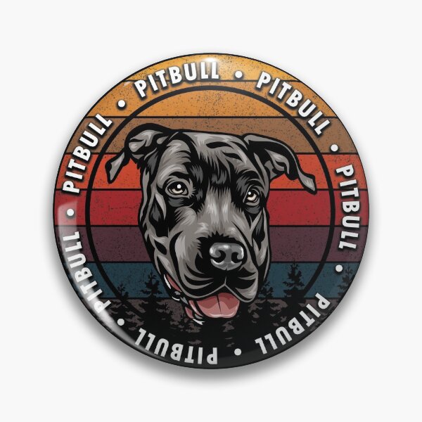 Item preview, Pitbull distressed sunset retro dog face design designed and sold by SamRVstore.