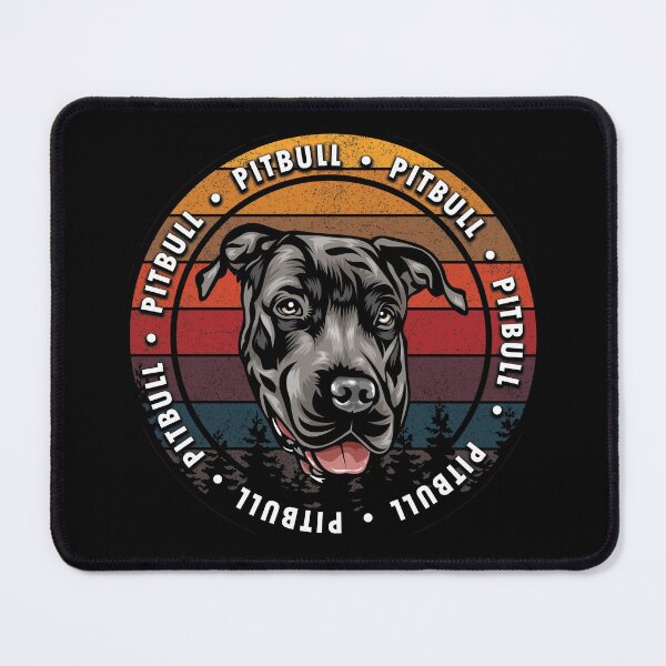 Item preview, Pitbull distressed sunset retro dog face design designed and sold by SamRVstore.