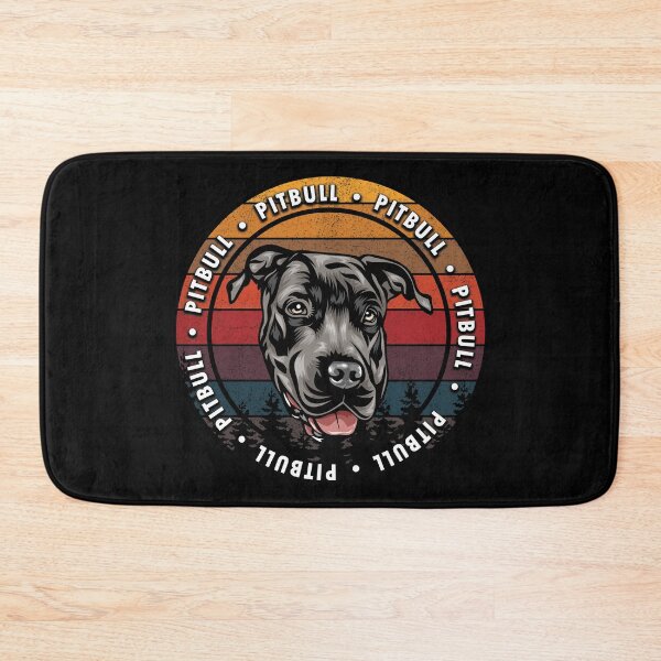 Item preview, Pitbull distressed sunset retro dog face design designed and sold by SamRVstore.