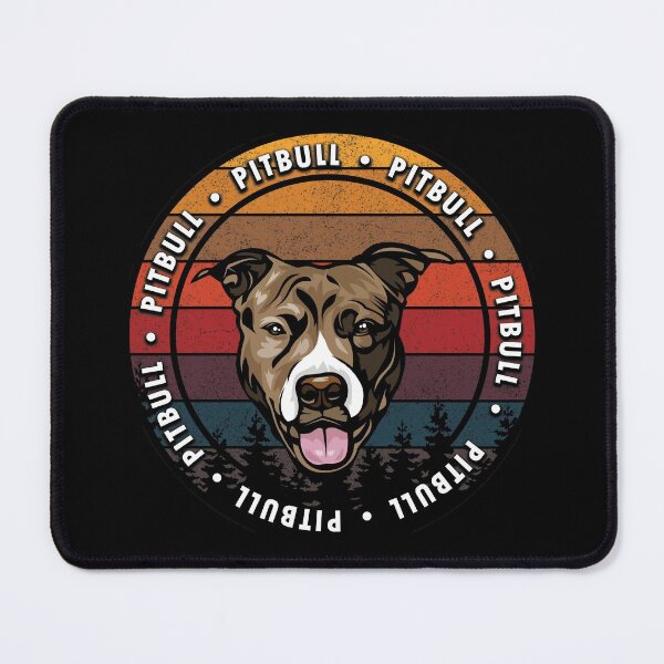 Item preview, Pitbull distressed sunset retro dog face design designed and sold by SamRVstore.