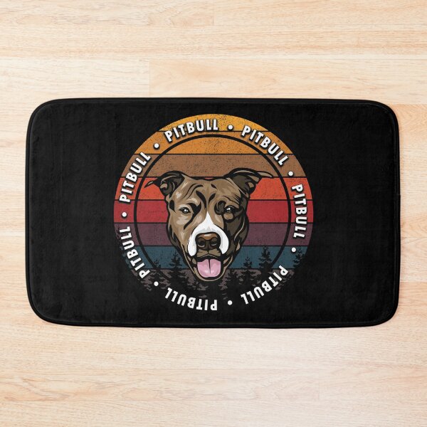Item preview, Pitbull distressed sunset retro dog face design designed and sold by SamRVstore.