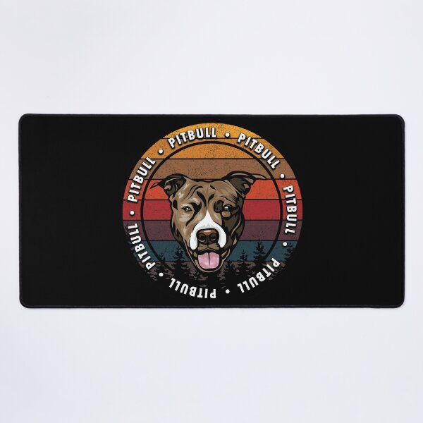 Item preview, Pitbull distressed sunset retro dog face design designed and sold by SamRVstore.