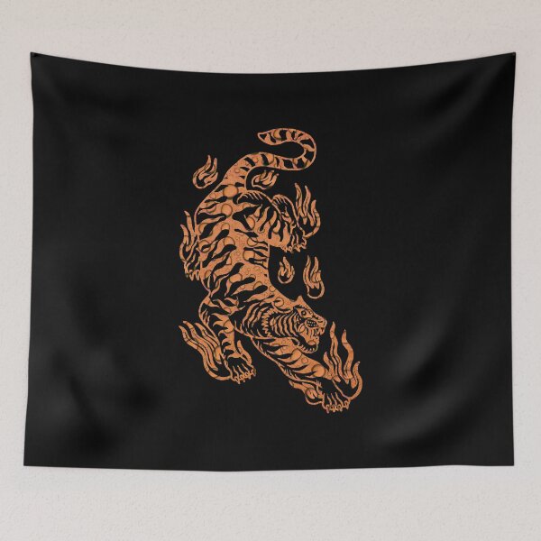 Item preview, 2022 Year of the Tiger - Flaming Orange Water Tiger designed and sold by Trinket-Trickster.
