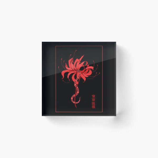 Red Spider Lily Snake Tokyo Ghoul Acrylic Block