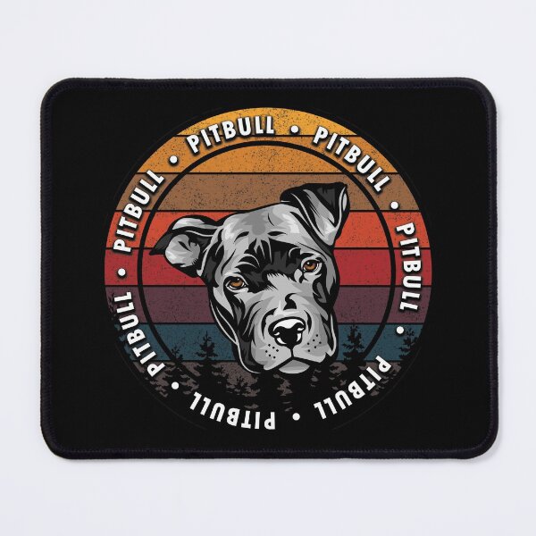 Item preview, Pitbull distressed sunset retro dog face design designed and sold by SamRVstore.
